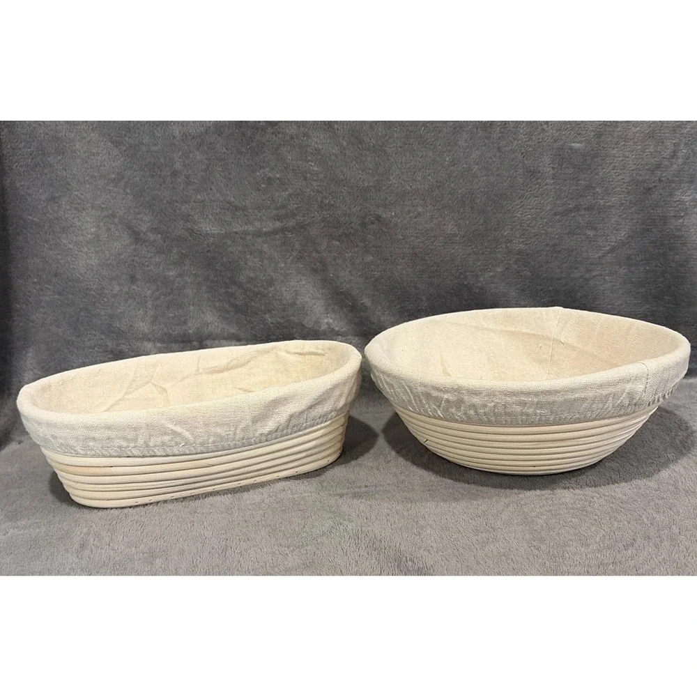 Grain Theory Sourdough Bread Banneton Baskets W/Liners, Set of 2